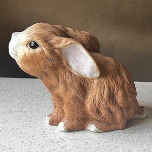 River Shore Snuggle Bunnies Ceramic Rabbit Figurine Detailed Collectible